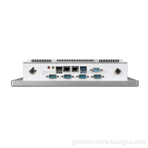 industrial computer type 12 inch embedded panel pc with 2 lan port and J1900 quad core processor
